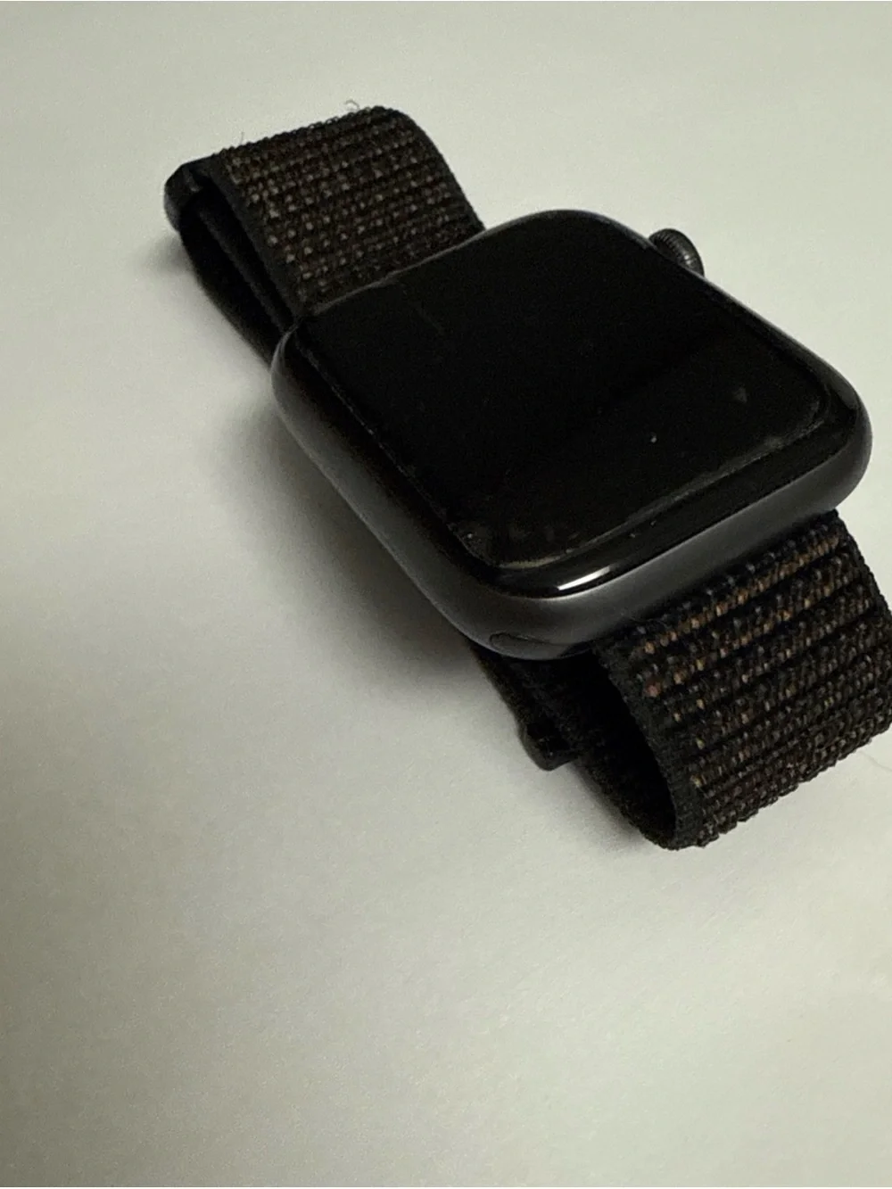 Apple Watch Series 4 Black with Black Nylon Woven Band